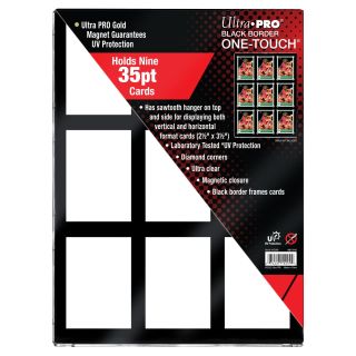 Ultra Pro 35PT 9-Card Black Border UV ONE-TOUCH Magnetic Holder (15299)
