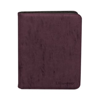Ultra Pro Suede Collection Zippered 9-Pocket Premium PRO-Binder - Amethyst (15481)