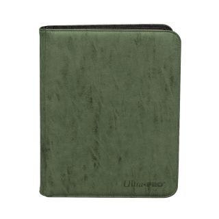 Ultra Pro Suede Collection Zippered 9-Pocket Premium PRO-Binder - Emerald (15488)
