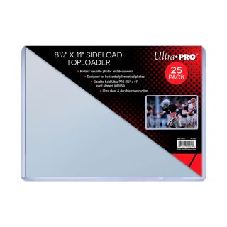 Ultra Pro 8-1/2" X 11" Side Load Toploader 25ct (sized to fit 8-1/2 x 11 card sleeves)(15558)