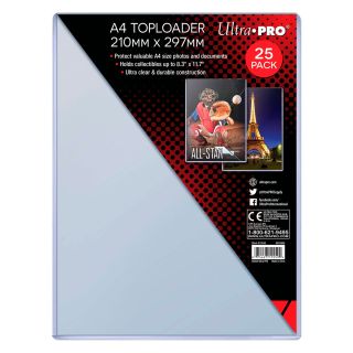 Ultra Pro A4 Toploader 25ct (210mm x 297mm) (15559)