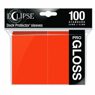 Ultra Pro Eclipse Gloss Standard Sleeves: Pumpkin Orange