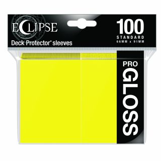 Ultra Pro Eclipse Gloss Standard Sleeves: Lemon Yellow