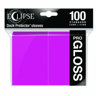 Ultra Pro Eclipse Gloss Standard Sleeves: Hot Pink