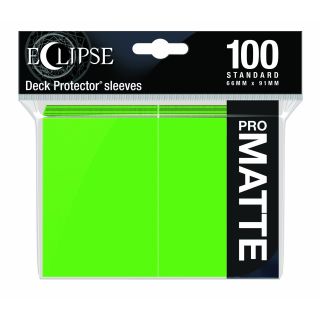 Ultra Pro Eclipse Matte Standard Sleeves: Lime Green