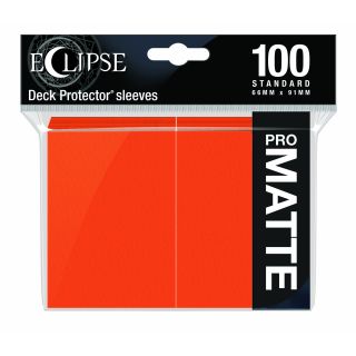 Ultra Pro Eclipse Matte Standard Sleeves: Pumpkin Orange