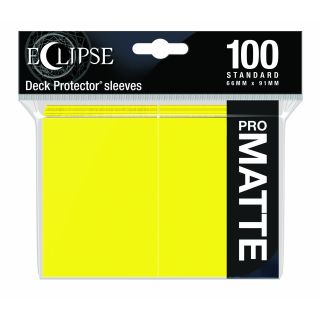 Ultra Pro Eclipse Matte Standard Sleeves: Lemon Yellow