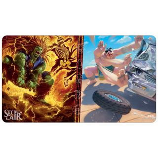 Ultra Pro Secret Lair February 2022 Blanka, Ferocious Friend & E. Honda, Sumo Champion Standard Gaming Playmat for Magic: The Gathering (19425)