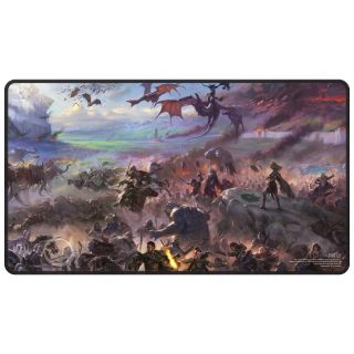 Ultra Pro The Lord of the Rings: Tales of Middle-earth Black Stitched Playmat Featuring: Borderless Scene for Magic: The Gathering