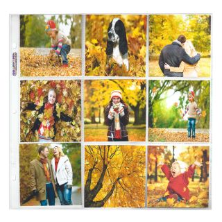Ultra PRO 12 x 12 Size 9-Pocket Page for 4 x 4 Prints - 10ct Pack