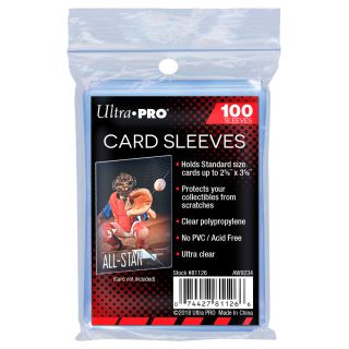 Ultra Pro Sleeves, Store Safe (clear), 100 ct.