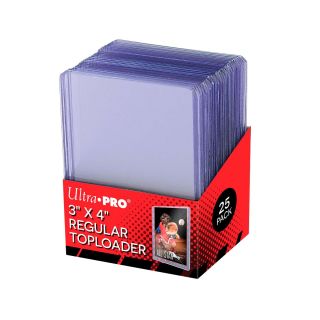 Ultra Pro 3 X 4 Clear Regular Toploader 25ct