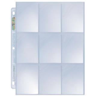 Ultra Pro 9-Pocket Platinum Page for Standard Size Cards display 100ct.