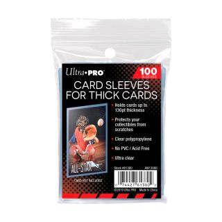 Ultra Pro Card Sleeves for thick cards up to 130 pt. (100/case)