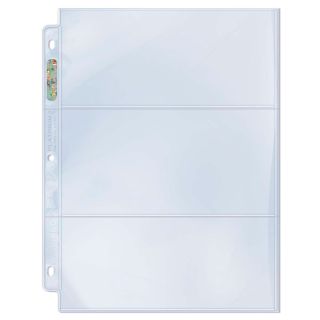 Ultra Pro 3-Pocket Platinum Page with 3-1/2 X 7-1/2 Pockets