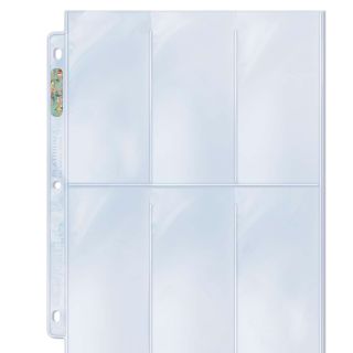 Ultra Pro 6-Pocket Platinum Page with 2-1/2 X 5-1/4 Pockets
