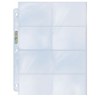 Ultra Pro 8-Pocket Platinum Page with 3-1/2 X 2-3/4 Pockets