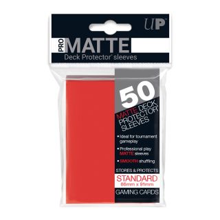 Ultra Pro Pro-matte standard sleeves, Red, 50 ct.