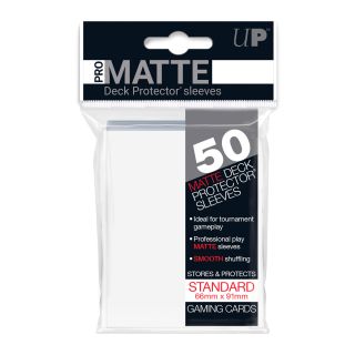 Ultra Pro: Pro-matte Standard Sleeves - White 50 ct