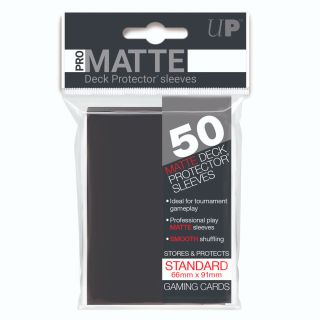 Ultra Pro Pro-matte standard sleeves, Black, 50 ct.