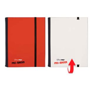 Ultra Pro 4-Pocket FLIP PRO-Binder, Red/White