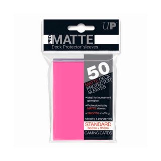 Ultra Pro Pro-Matte Bright Pink Standard Deck Protectors 50ct.