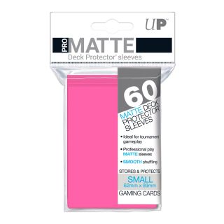 Ultra Pro Pro-Matte Bright Pink Small Deck Protectors 60ct.
