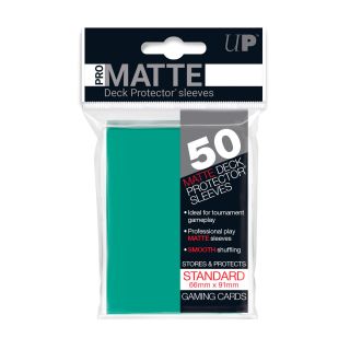 Ultra Pro Pro-Matte Aqua Standard Deck Protectors 50ct.
