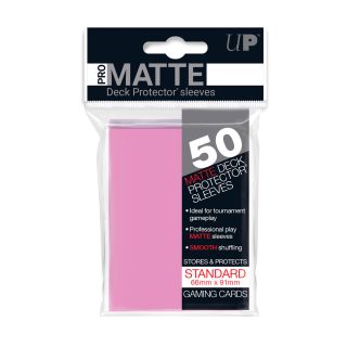 Ultra Pro Pro-Matte Pink Standard Deck Protectors 50ct.