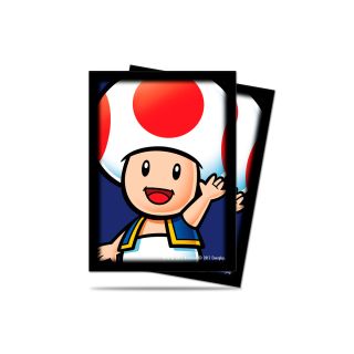Ultra Pro Super Mario: Toad Deck Protector sleeves 65ct ***OOP***