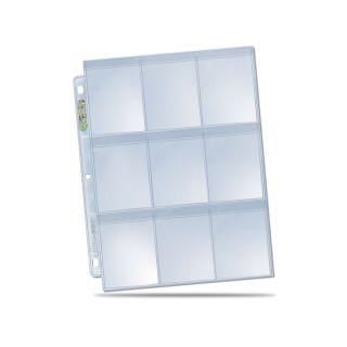 Ultra Pro 9-Pocket Secure Platinum Page for Standard Cards (100 pages)