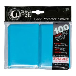 Ultra Pro PRO-Matte Eclipse Sky Blue Deck Protector Standard Sleeves 100ct. (85603)