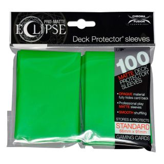 Ultra Pro PRO-Matte Eclipse Lime Green Deck Protector Standard Sleeves 100ct. (85606)