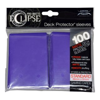 Ultra Pro PRO-Matte Eclipse Royal Purple Deck Protector Standard Sleeves 100ct. (85610)
