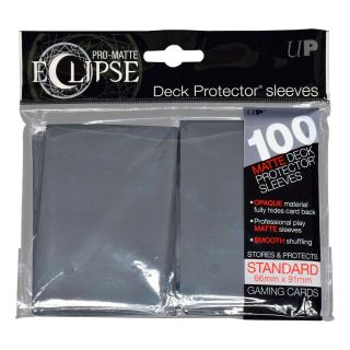 Ultra Pro PRO-Matte Eclipse Smokey Grey Deck Protector Standard Sleeves 100ct. (85611)