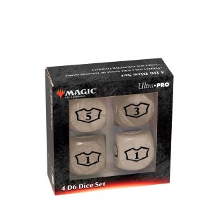 Ultra Pro Deluxe 22MM White Mana Loyalty Dice Set for Magic: The Gathering (86826)
