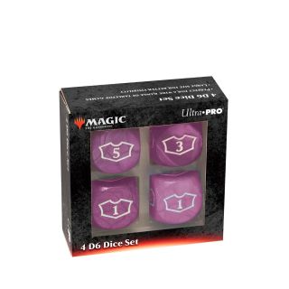 Ultra Pro Deluxe 22MM Black Mana Loyalty Dice Set for Magic: The Gathering (86828)