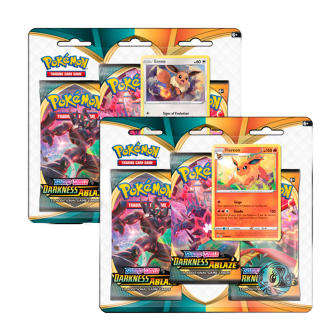 Pokemon TCG: Sword & Shield 3 'DARKNESS ABLAZE' Three-Booster Blister Pack - SPANISH
