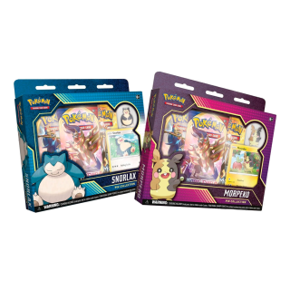 Pokémon TCG: Snorlax / Morpeko Pin Collection Display 8ct. - SPANISH
