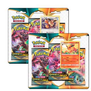 Pokemon TCG: Sword & Shield 3 'DARKNESS ABLAZE' Three-Booster Blister Pack - ENGLISH