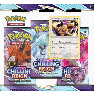 Pokémon TCG: Sword & Shield 6 - CHILLING REIGN 3-booster blister - ENGLISH