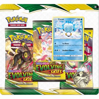 Pokémon TCG: Sword & Shield 7 -EVOLVING SKIES 3-booster blister