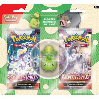 Pokémon TCG: Back to School Eraser Blister Master Case 12ct. - ENGLISH