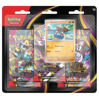Pokémon TCG: Mega Evolution 5 - "Pitch Black" 3-Booster Blister Master Case 24ct. - SPANISH