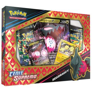 Pokémon TCG: Sword & Shield 12.5 - "CROWN ZENITH" Collection Regieleki V / Regidrago V Master Case 6ct. - SPANISH ** Special Offer **