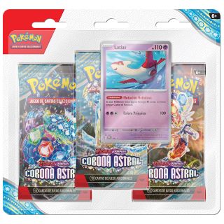 Pokémon TCG: Scarlet & Violet 7 - "Stellar Crown" 3-Booster Blister Master Case 24ct. - SPANISH