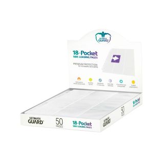 Ultimate Guard 18-Pocket Pages Side-Loading White 50ct. (UGD010483CN)
