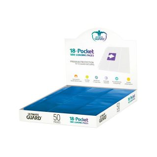 Ultimate Guard 18-Pocket Pages Side-Loading Blue 50ct. (UGD010484CN)