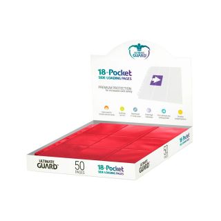 Ultimate Guard 18-Pocket Pages Side-Loading Red 50ct. (UGD010485CN)