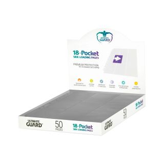 Ultimate Guard 18-Pocket Pages Side-Loading Grey 50ct. (UGD010490CN)
